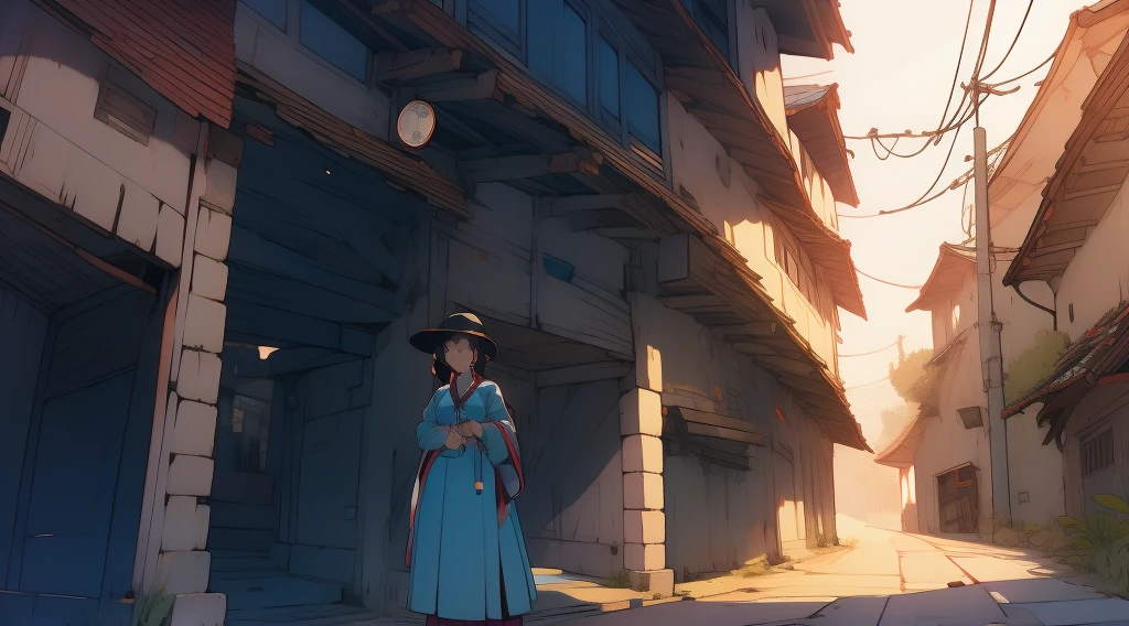 Western-style building　beautiful girl