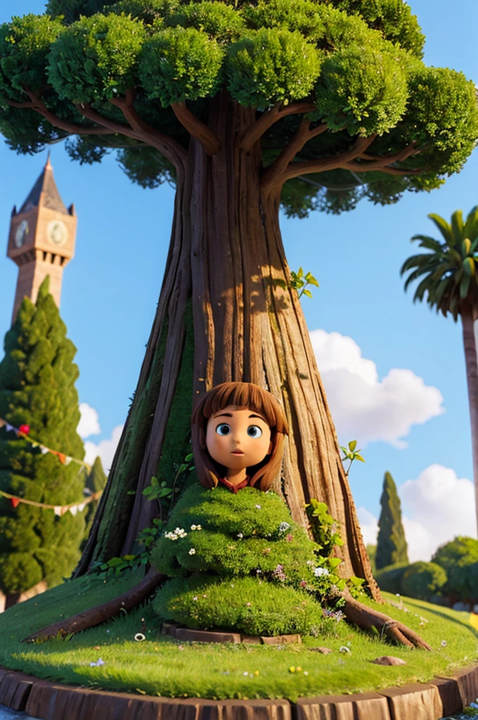 magic tree with face