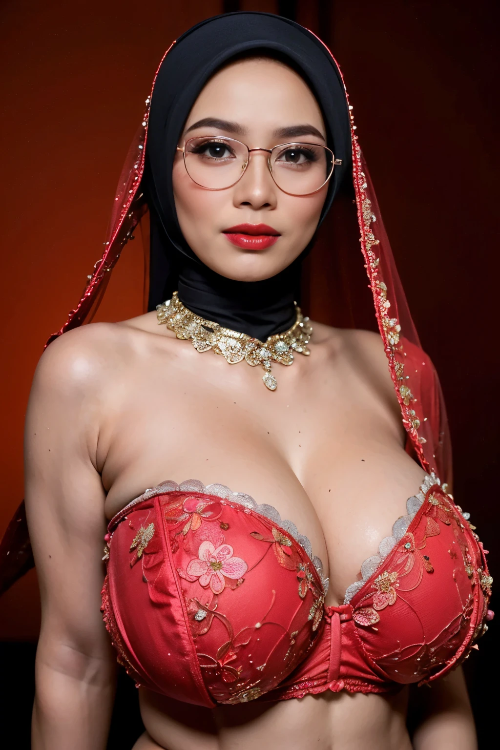 (((Ultra-realistic intricate details))) (((chocker))) (((Pregnant woman corset, sexy corset, metal corset))), (((Perfect belly pregnant))) (((Full naked and nude Hijab Malaysian girl pregnant 9 month))), Largest Baby Bump pregnant, Largest , Big pregnant Belly, Big Pregnant girl, Largest Belly of Pregnant, Beautiful woman, beautiful face, pregnant, long hair, black hair, realistic, ultra-detailed, big breast, malay, The whole body consists of a young girl with hijab, Eye makeup, 21yo, (((Cat ears))), Soft lighting, groups, Wear shabby clothes, Dirty, Tattered futuristic military uniform, Cat's paw badge, Pose, spot color, rendering by octane, Cinematic, 8K resolution, 70mm, emphasis lightings, (((Huge breast))) (((wearing sexy nipple clamps))) PERFECT HIJAB & Sexy kebaya dress (((2 girls:1.5, girls standing))) Setting background: Basquiat graffiti wall background,Graffiti artist, urban walls, spray paint cans, bold colors, rebellious strokes, street gallery, artistic , night shadows, public expression, aerosol mastery, layered stencils, cultural messages, graffiti tags, creative risks, vibrant visuals, underground recognition, impactful designs, urban transformation. Art by Mschiffer (((Red lips))) (((only: pubic hair is hairy:1.3))) (((wearing a Sexy belt design by LV))) Full Naked & nude,  bride very fit physique (38D breast:1.3) , (((Woman with hijab style, hijab and kebaya dress)), (lace stockings), (((Wearing: diamond necklace and earrings))). RAW photo, full sharp, detailed face (high detailed skin:1.2), 8k uhd, dslr, soft lighting, high quality, film grain, Fujifilm XT3, (extremely beautiful face, sexy lips, beautiful red lips, Clear eyes, beautiful eyes), (big green eyes), pretty girl, face forward, intricate detail face, ((ultra detailed skin)) (skin texture, film grain), Detailed beautiful face, natural tpose, natural facial expression, (((large breasts))), 