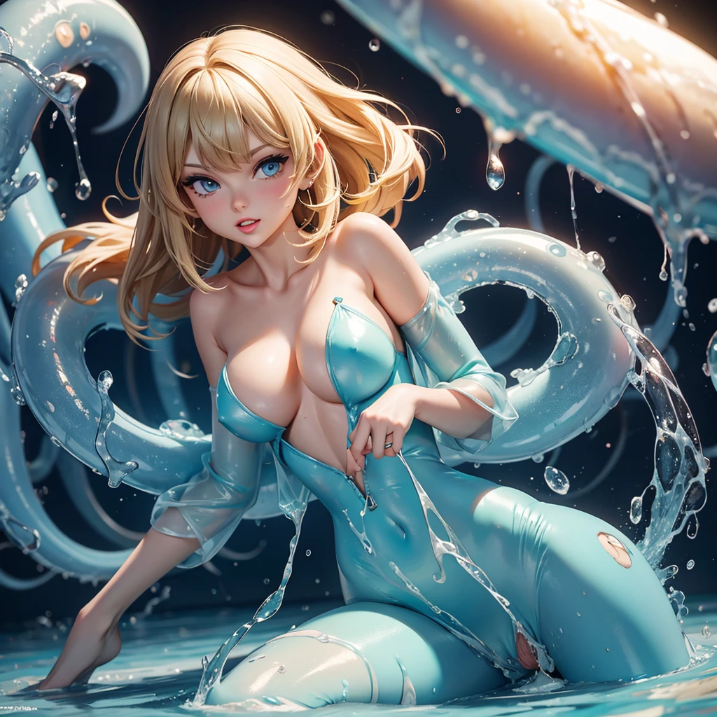 Taylor Swift (age 25, , covered in , extreme ) is in an alien slime pit being repeatedly sexed by tentacle . Extreme . Belly bulge