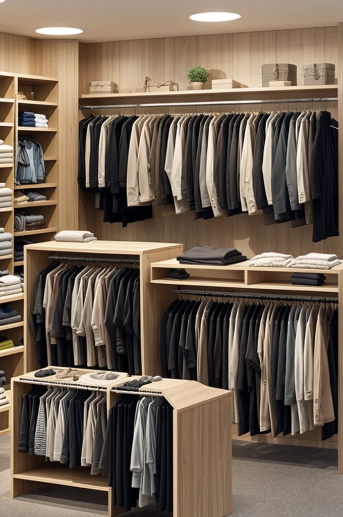 Create a plan of an ecological clothing store