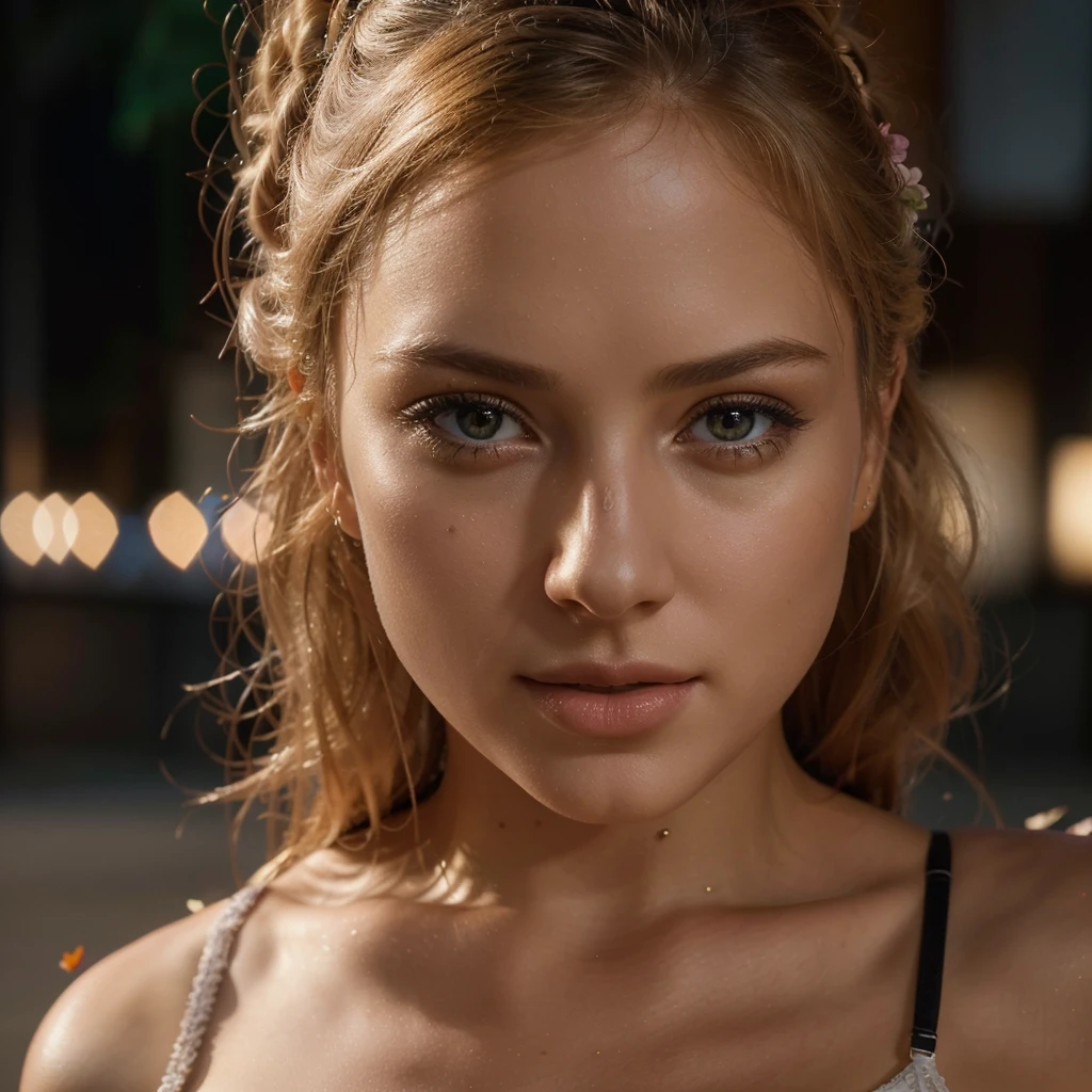 a beautiful blonde woman wearing fine , holding a flower in her hands, Valentine's day scene, highly detailed, photorealistic, 8k, masterpiece, elegant, romantic, soft lighting, warm colors, delicate, graceful, serene, sensual, alluring, (best quality,4k,8k,highres,masterpiece:1.2),ultra-detailed,(realistic,photorealistic,photo-realistic:1.37),HDR,UHD,studio lighting,ultra-fine painting,sharp focus,physically-based rendering,extreme detail description,professional,vivid colors,bokeh,portraits