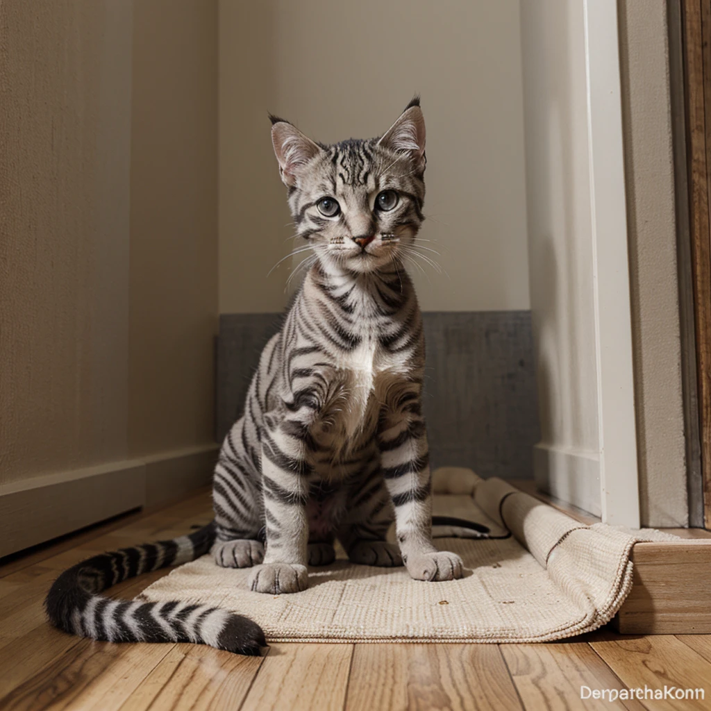 Grey Bengal kitten