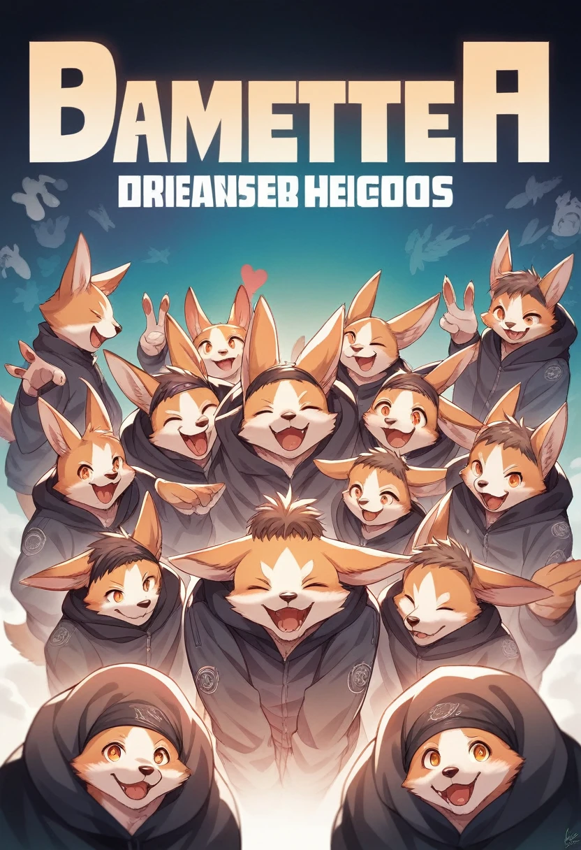 cover_page, highres, top quality, best quality, paid reward available, High-quality illustrations, unparalleled masterpiece, perfect artwork, absurdres, super high resolution, detailed background, Arcana punk, Beautiful World Heritage, 6+boys, 6+girls, Happy, joyful(Photos of solo travelers)(kemono, furry anthro)cinematic lighting, dynamic angle,