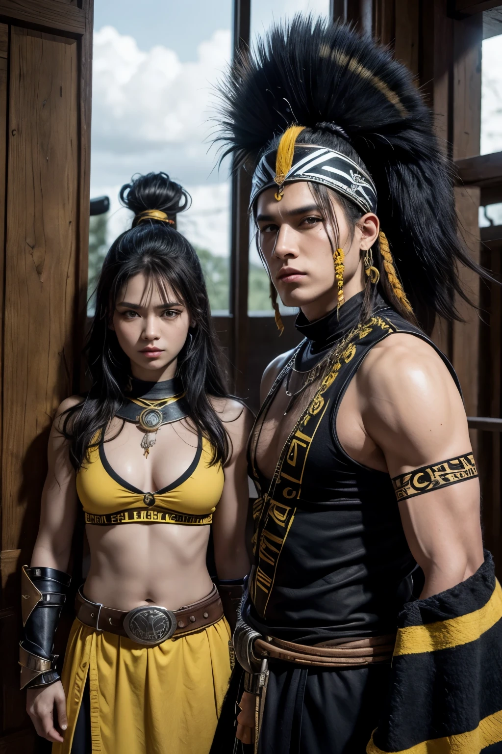 Comanches Warriors black yellow white 