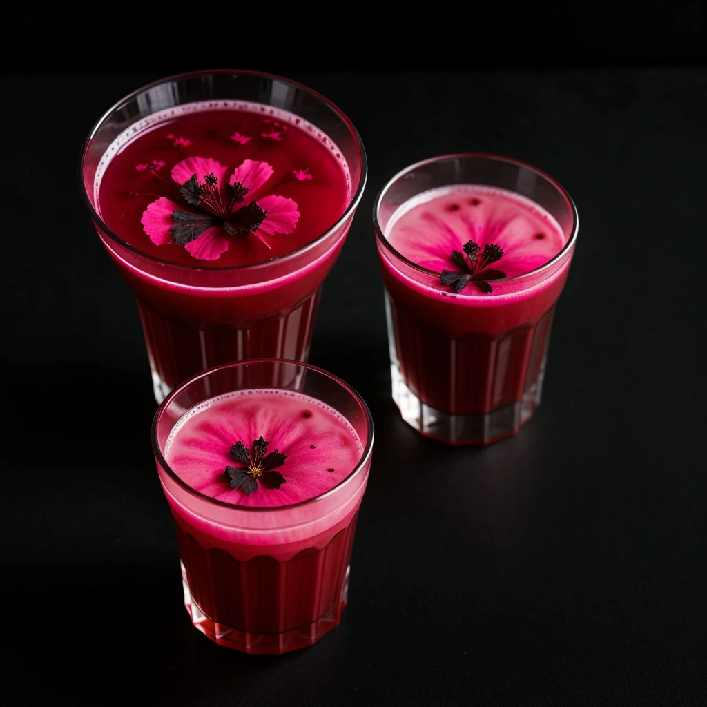 put a professional black background , On this side is a transparent cup with hibiscus tea. , that most of the bottom is empty and the cup has to be in the corner , I only want 1 cup