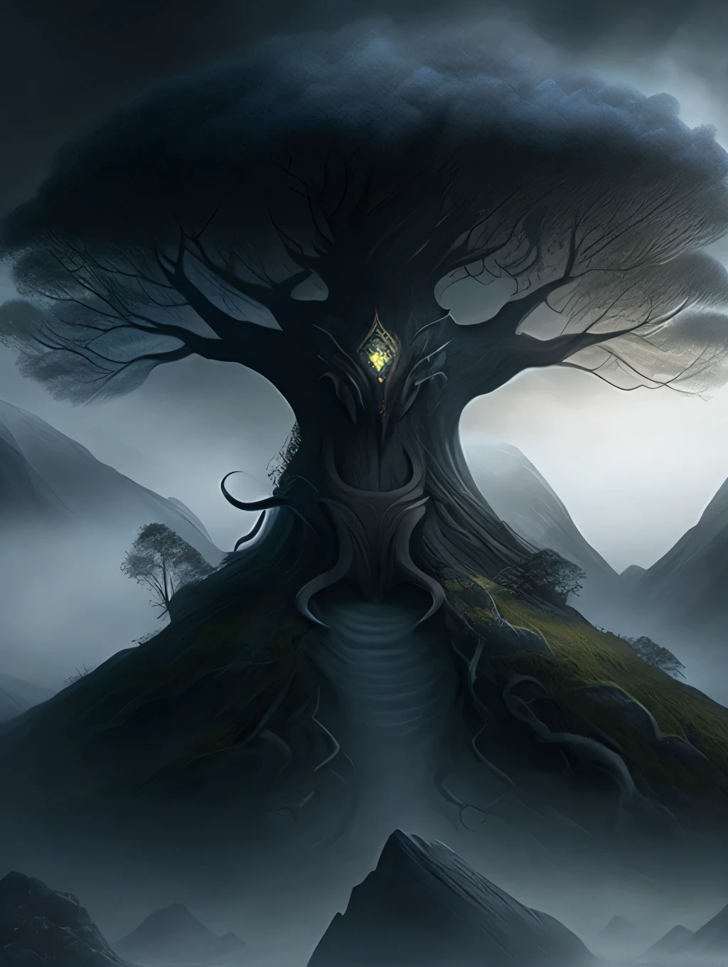 A profile photo for my faceless clan, more like a representation of the gloomy and cold place Niflheim (in Old Norse Niflheimr, &quot;Home of the Fog&quot;), in norse mythology, It is the kingdom of darkness and darkness, shrouded in perpetual fog. In it lives the dragon Níðhöggr who incessantly gnaws at the roots of the evergreen ash tree Yggdrasil.. After Ragnarök the dragon will dedicate itself to tormenting the souls that remain in the world.
 It&#39;s called Nifflheim e - Sports (based on Norse mythology) 
The Tag for each player would be иƒ Include the name of the clan within the image 
