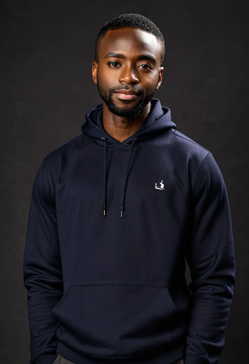 black man in studio