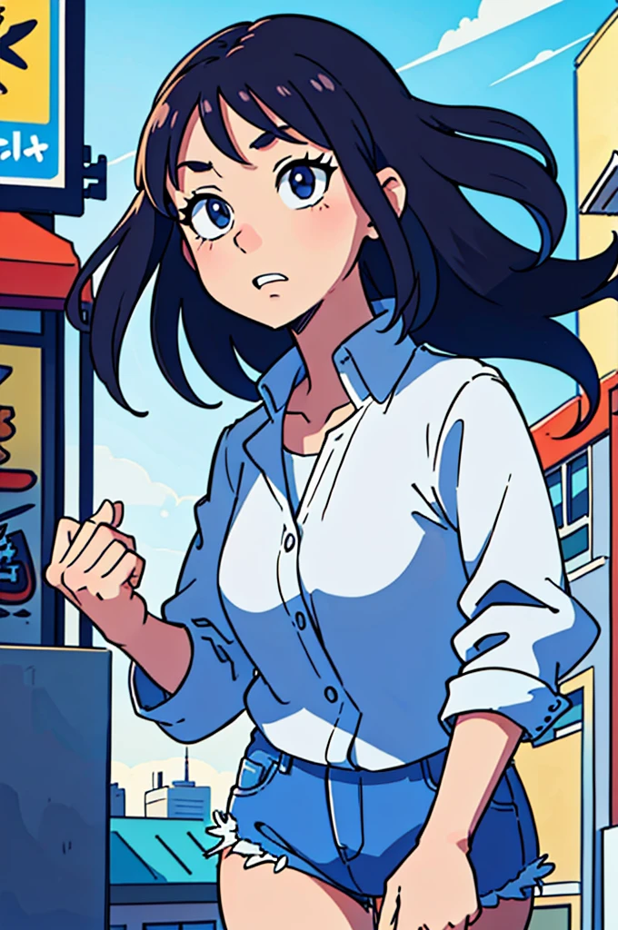 (best-quality:0.8),
(best-quality:0.8), perfect anime illustration, extreme closeup portrait of a pretty woman walking through the city