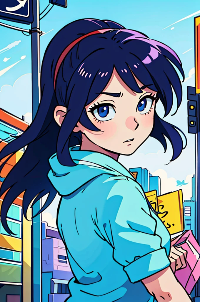 (best-quality:0.8),
(best-quality:0.8), perfect anime illustration, extreme closeup portrait of a pretty woman walking through the city