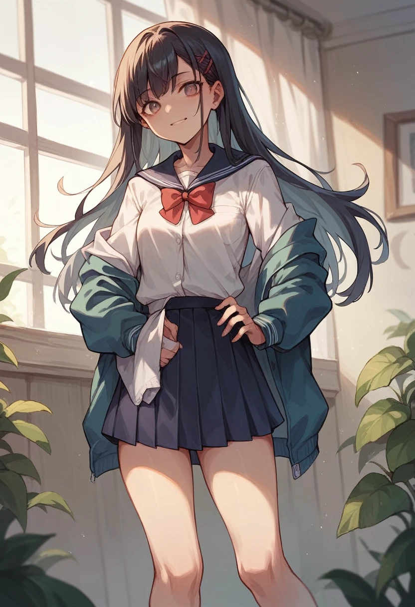 Mini skirt school girl 