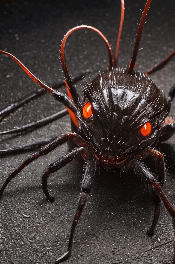 ### 【Dark Spider Demon（Mumyougumo Oni）】
Dark Spider Demonは、It is a monster with a terrifying appearance that freezes the soul of anyone who sees it.。

- **head**: Dark Spider Demonの頭は巨大な蜘蛛の形をしており、Countless red eyes arranged randomly。These eyes are constantly moving、It gives the viewer a strong sense of unease.。
- **body**: bodyは人間の胴bodyを持ちますが、Countless black tentacles are wrapped around its body.、The way they are constantly moving is like a living darkness.。
- **foot**: 下半身は8本の長い蜘蛛のfootで構成されており、それぞれのfootは鋭利な刃のような形をしています。Every time you walk, the sound of the ground being cut echoes.。
- **others**: It spits out black threads from its mouth.、Anyone who touches the thread will have their life sucked away in an instant.。Dark Spider Demonの背中には無数の小さな蜘蛛がうごめいており、These spiders are also aggressive.、They attack in groups.。

