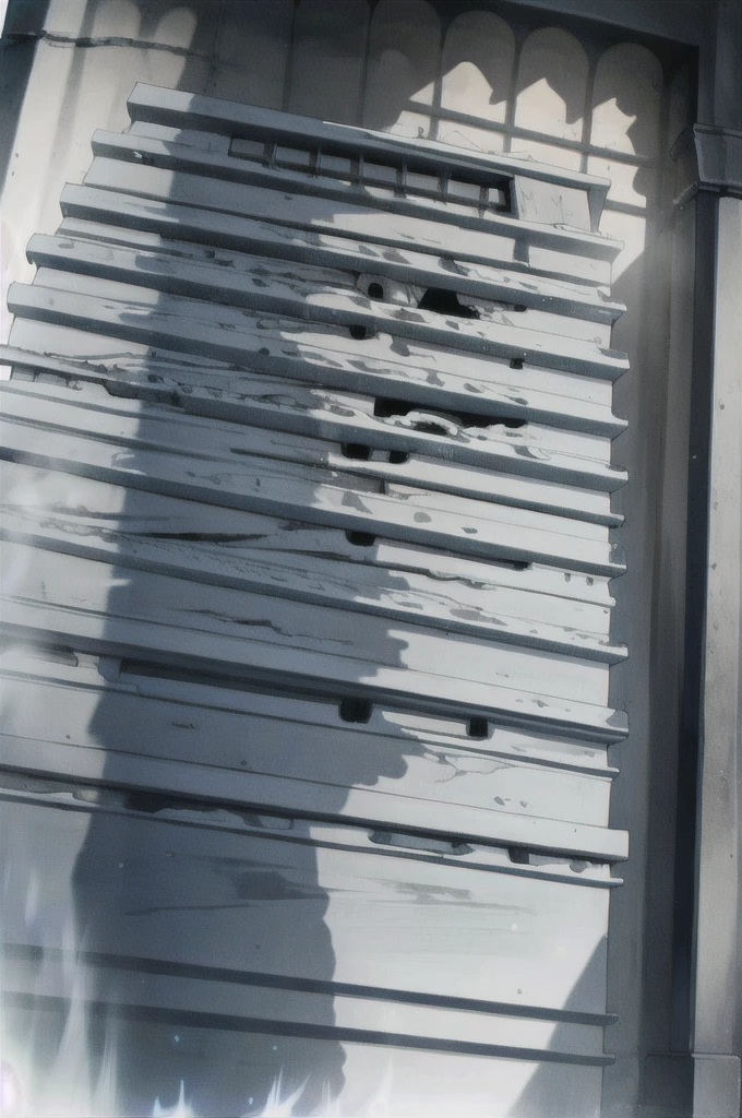 man, gray face, burn temple