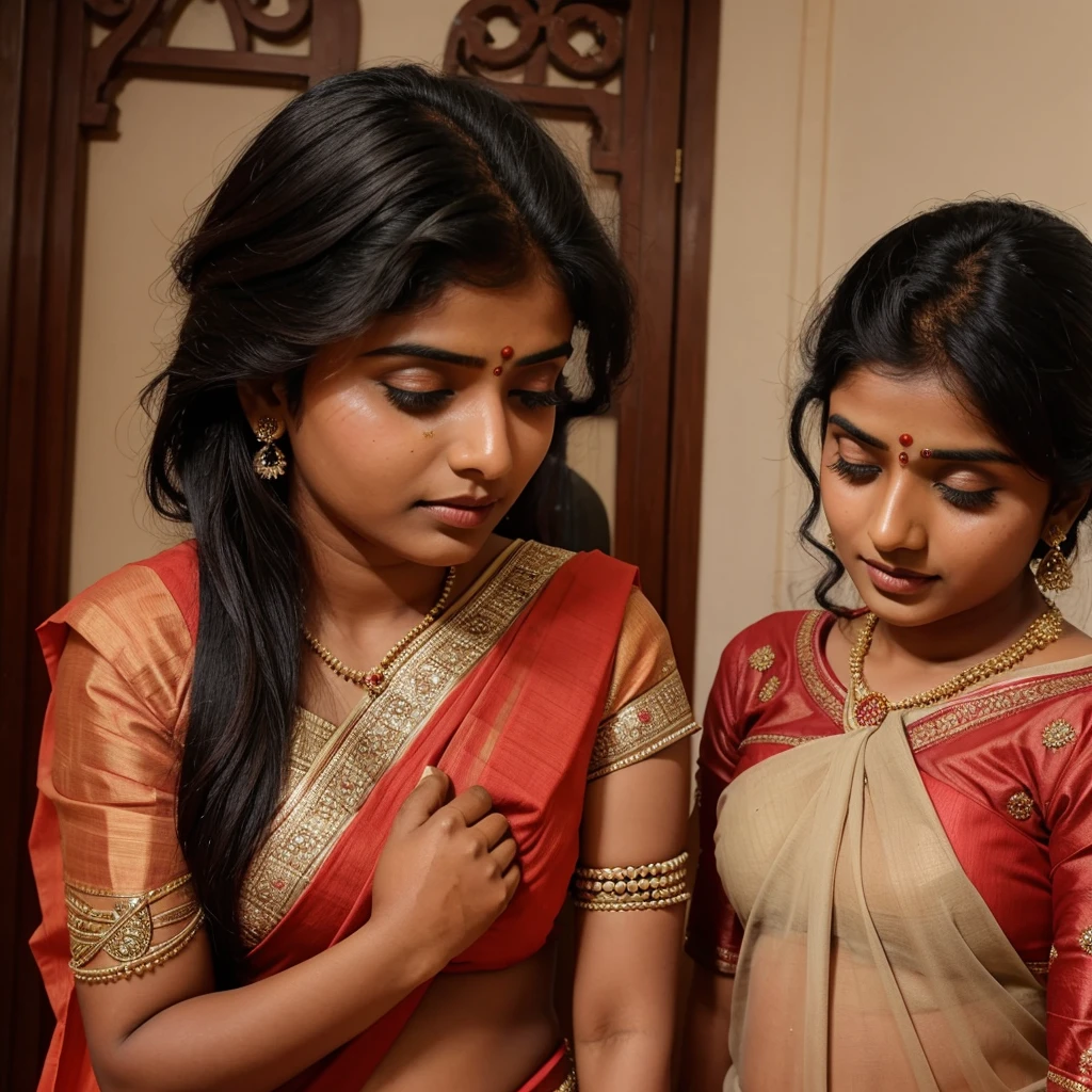 A indian girl in saree fucked by father in her marriage
