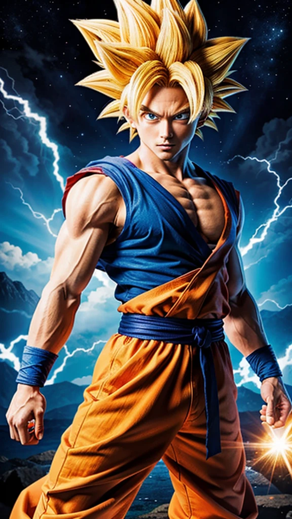Goku Super sayian blue eyes only