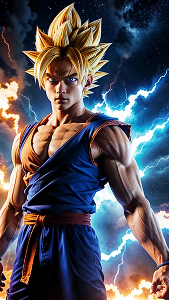 Goku Super sayian blue eyes only