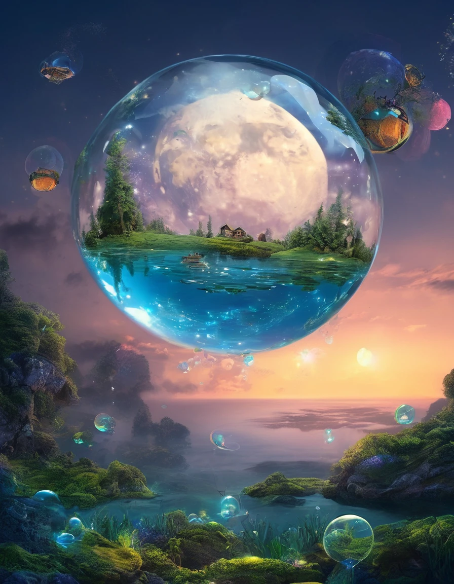underwater, moon as a giant bubble, (high quality:1.4), (best quality:1.4), (masterpiece:1.4), official art, official wallpaper, surreal, beautiful goddess, (mystical creatures:1.1), (floating islands:1.1), (detailed landscape:1.1), (magic in the air:1.1), (stardust:1.1), night sky, (whimsical atmosphere:1.1), (dreamlike world:1.1), (bubbles:1.1), flying books, (luna moths:1.1), (moonlight:1.1), enchanted forest, (wisdom:1.1), (powerful energy:1.1), (guardian angels:1.1), (peaceful:1.1), vibrant colors, (detailed:1.05), (extremely detailed:1.06), sharp focus, (intricate:1.03), cinematic lighting, (extremely intricate:1.04), (epic scenery:1.09), (beautiful scenery:1.08), (detailed scenery:1.08), (intricate scenery:1.07), (wonderful scenery:1.05), (sharp focus, absurdres, high quality, masterpiece, highres, best quality:1.5)