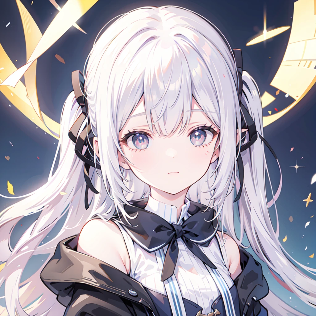 facing audience, a girl with ears, beautifull
