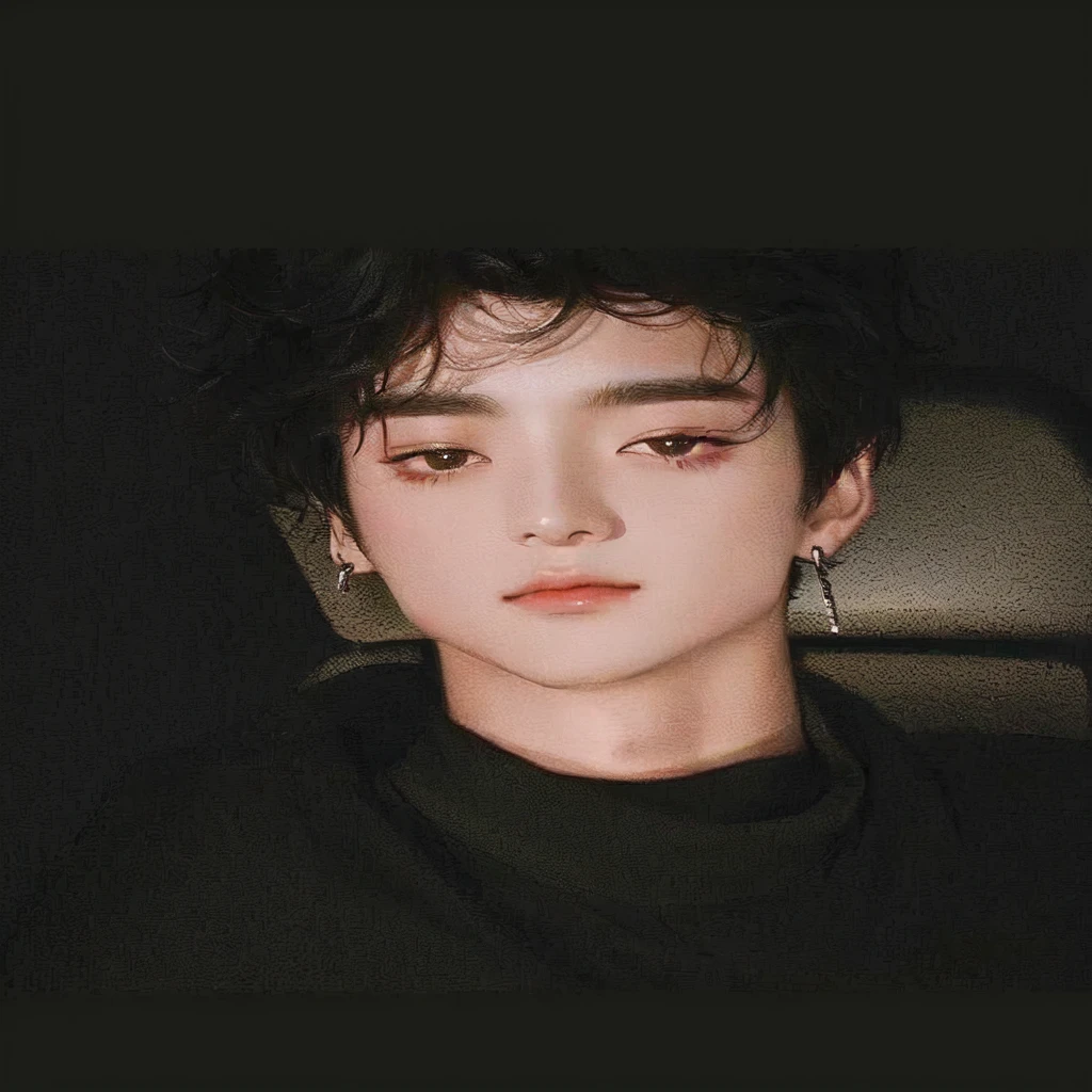 Arafed woman in black shirt and earrings sitting in a car, cai xukun, hyung tae, jinyoung shin, jungkook, he is about 2 ***********, profile headshot, he is about 2 0 years old, he is about 20 years old, hsiao-ron, taken in the early 2020s , BTS , bts jungkook, K-Pop idol , k-pop , jeon Jungkook 