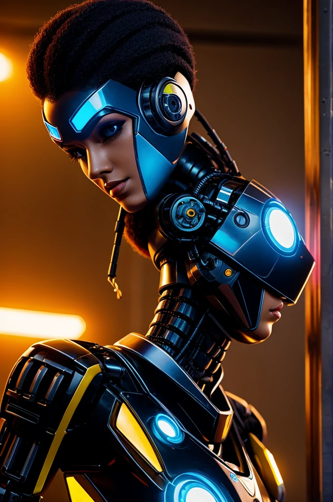 Electro funk female robot.