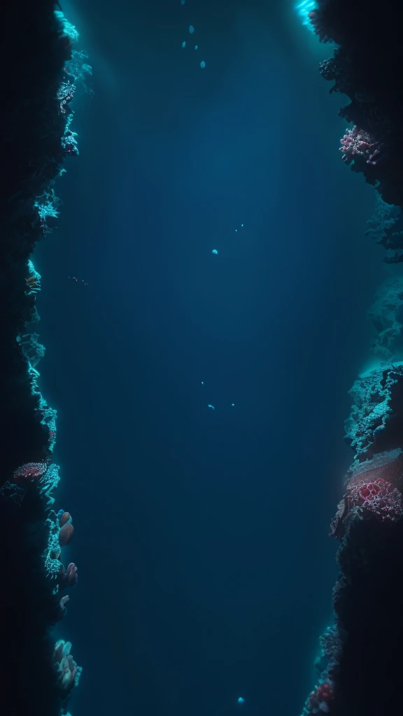 とてもいい暗い,何もない, beautiful deep sea,photorealistic 8k, cinematic composition, highly detailed, masterpiece, (best quality, 4k, 8k, highres, masterpiece:1.2), ultra-detailed, (realistic, photorealistic, photo-realistic:1.37)