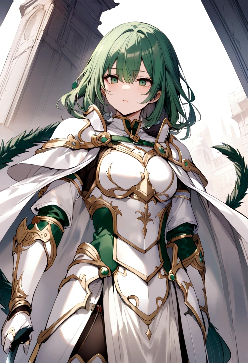 Machine tail、White Armor、White Cape、Dark green knife