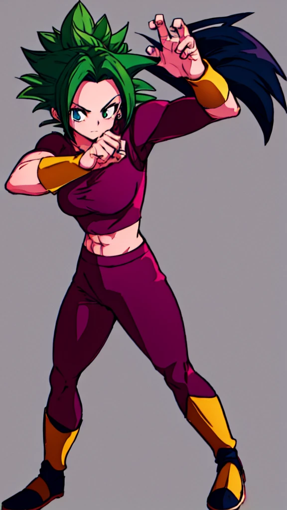 Kefla , 
Solo . Fullbody . Simple background , multiple view , Fitgirl , normal pose