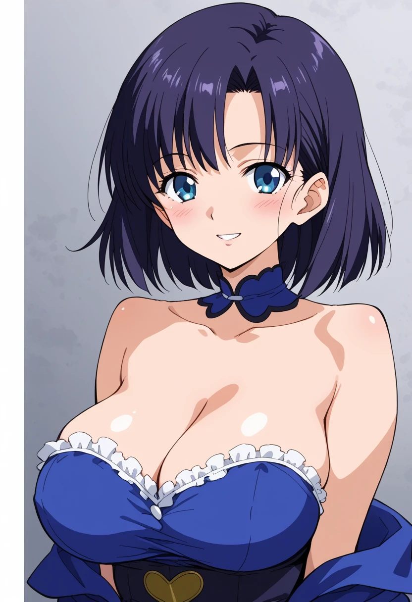 source_anime, BREAK, 1woman, oosuki mamako, (large breasts:1.2), BREAK, 1990s (style), anime coloring, anime screencap, megami magazine