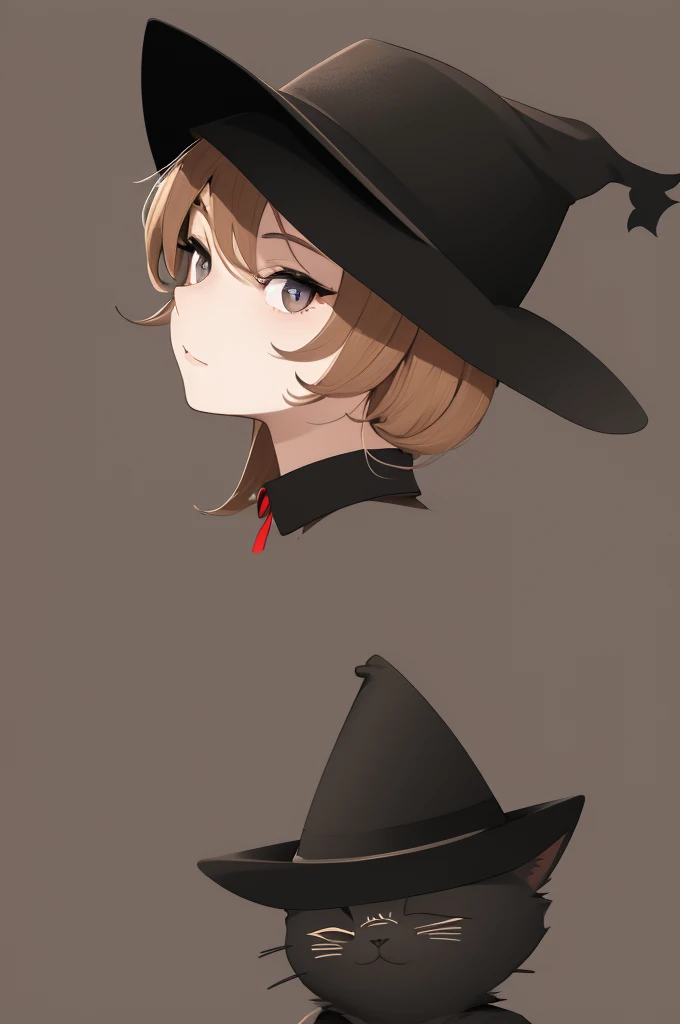 Black hat with cap(It would be nice to have a little tip)It looks like a cat wearing a mask