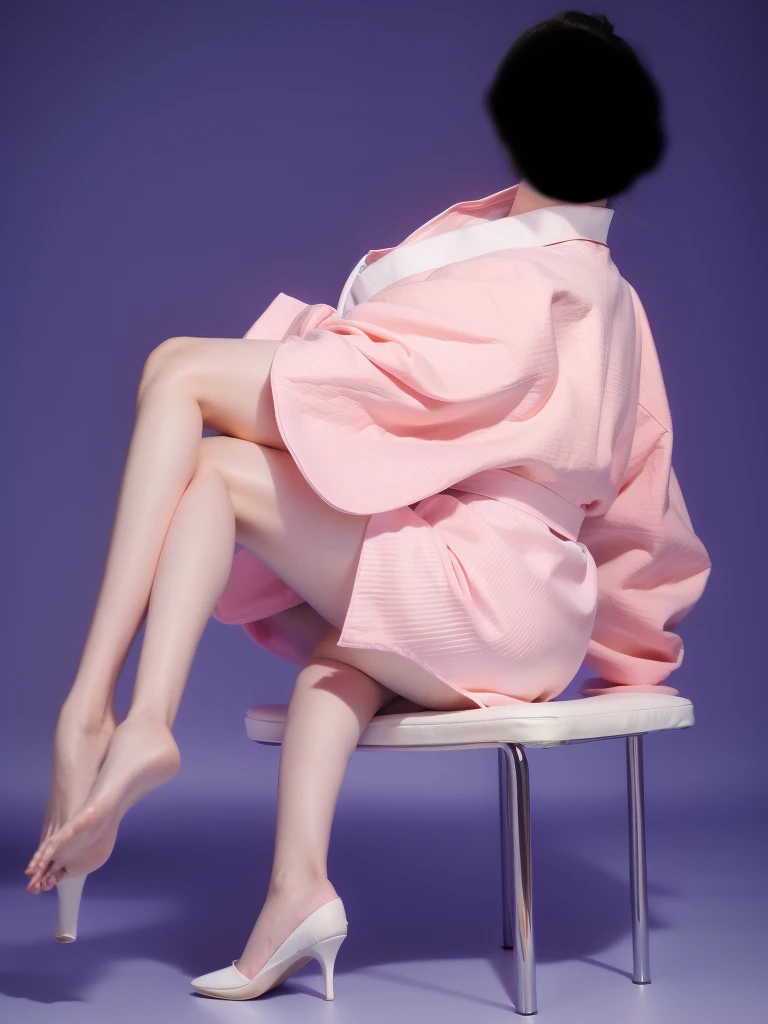 1 girl,Shimizu,Blue Butterfly,Pure white gauze skirt,shiny,Sitting in the air
