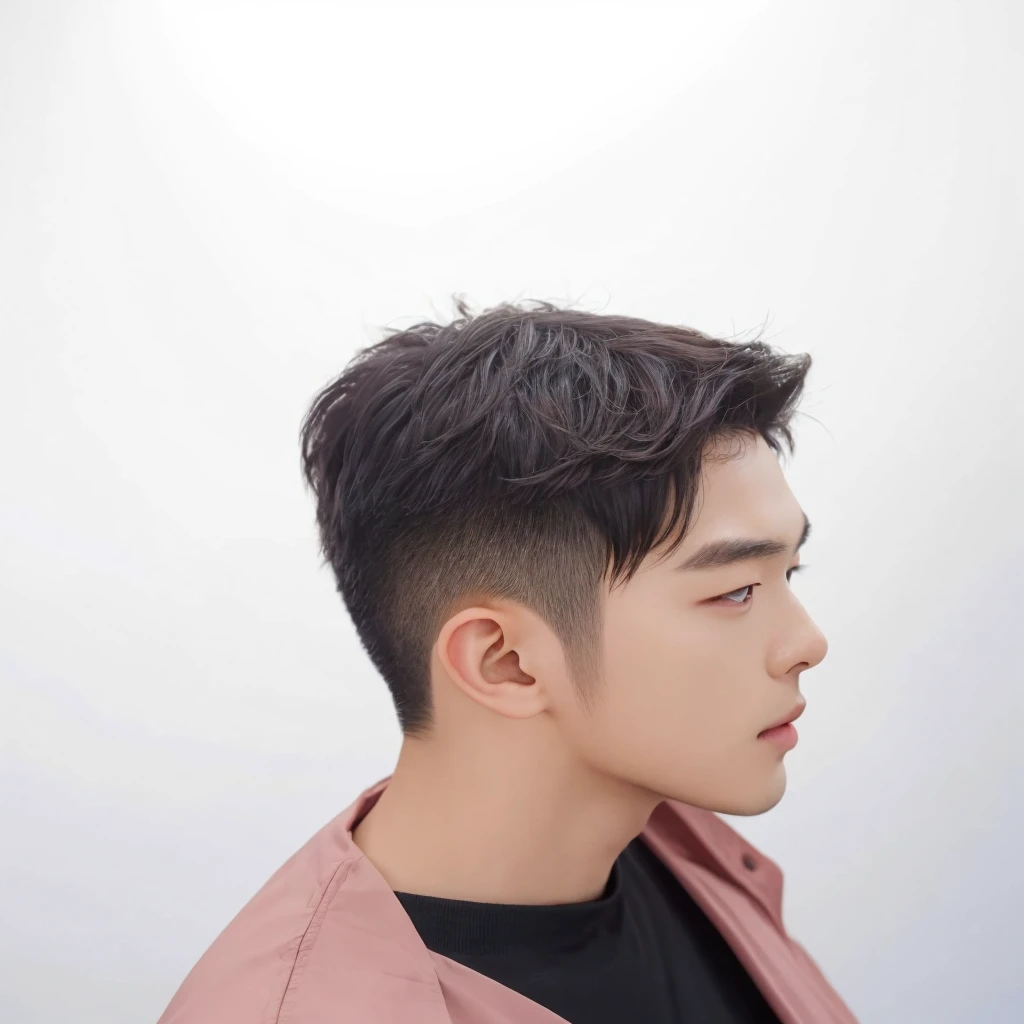 Best Quality, 8k, Masterpiece, (Portrait: 1.3), (photo realistic:1.4), (hyper realistic:1.4), Sharp Focus, looking at viewer, (smoother lighting:1.1), (increase cinematic lighting quality:0.9), realistic lighting, backlighting, light on face, ray trace, (brightening light:1.2), (Increase quality:1.4), sharp detail, (best quality real texture skin:1.4), finely detailed eyes, black_eyes, finely detailed face, 25 year old Korean man