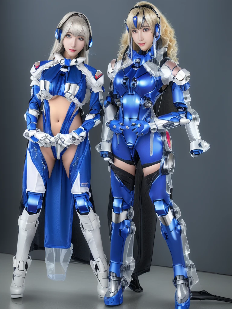 Super Detail, High Detail, high quality, best quality, High resolution，1 female robot，Beautiful female robot,beautiful clear face(Rain waves_haneame：1.5)， Mechanical body(Smooth metal surface，silver armor，Mechanical seams of skin，beautiful body curves)，Mechanical body structure,High-tech all over the body(Deva Battle Suit : 1.5)，Streamlined mechanical armor (Relatively thick，Highlight breast curves),cat ear antenna hair accessories