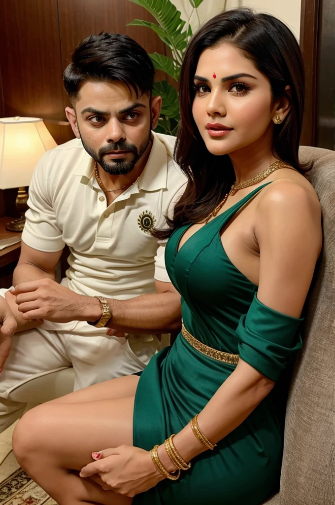 Virat kohli and sunny leone