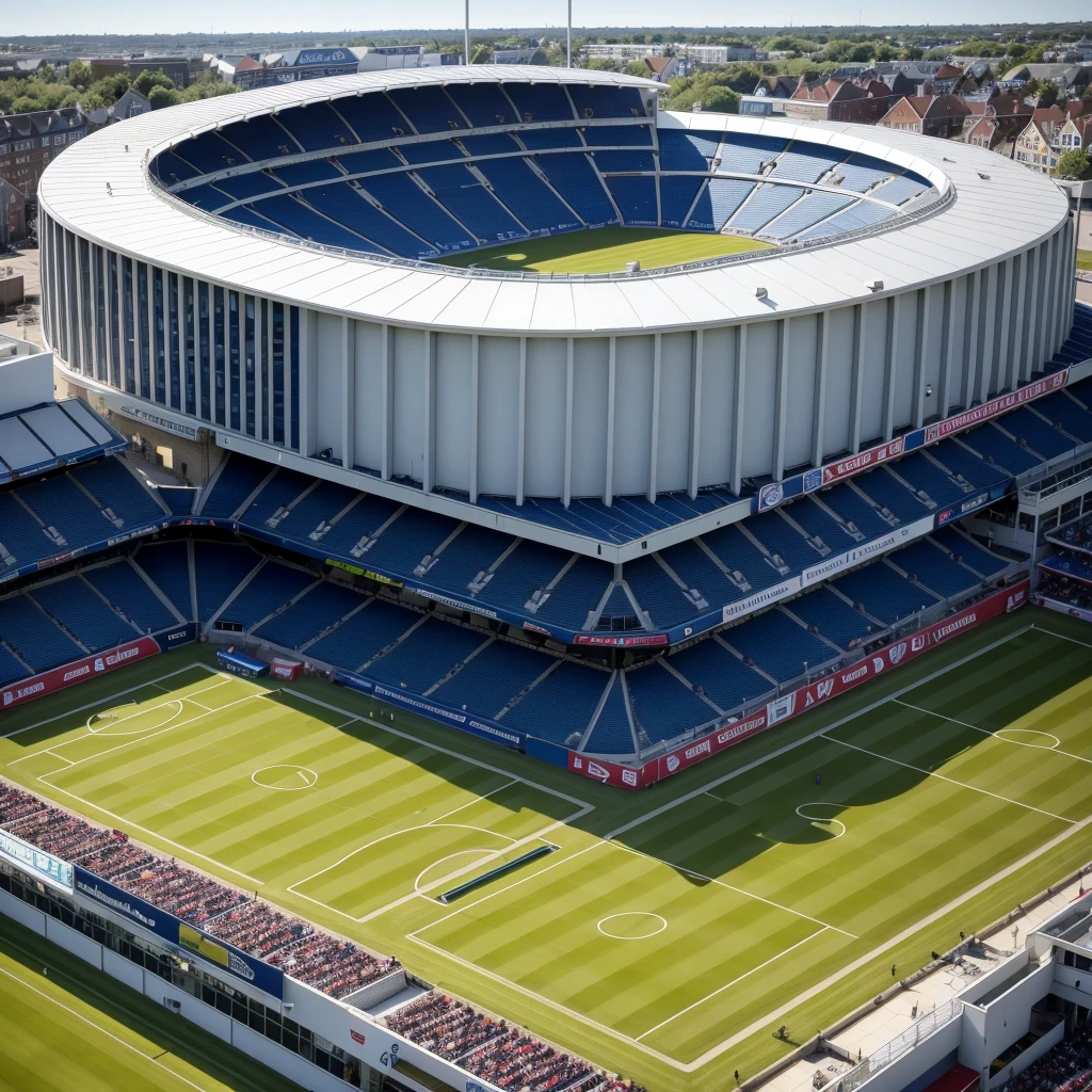 make an image of the Portman Road stadium from the lawn part in fifa