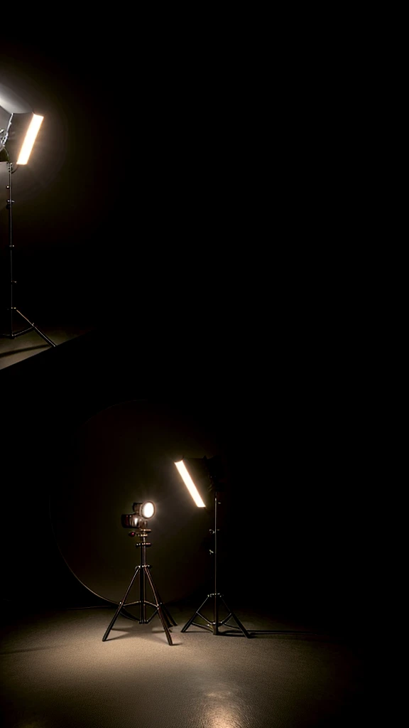 detailed photography studio setup, high quality studio lighting, cinematic lighting, professional photography equipment, c