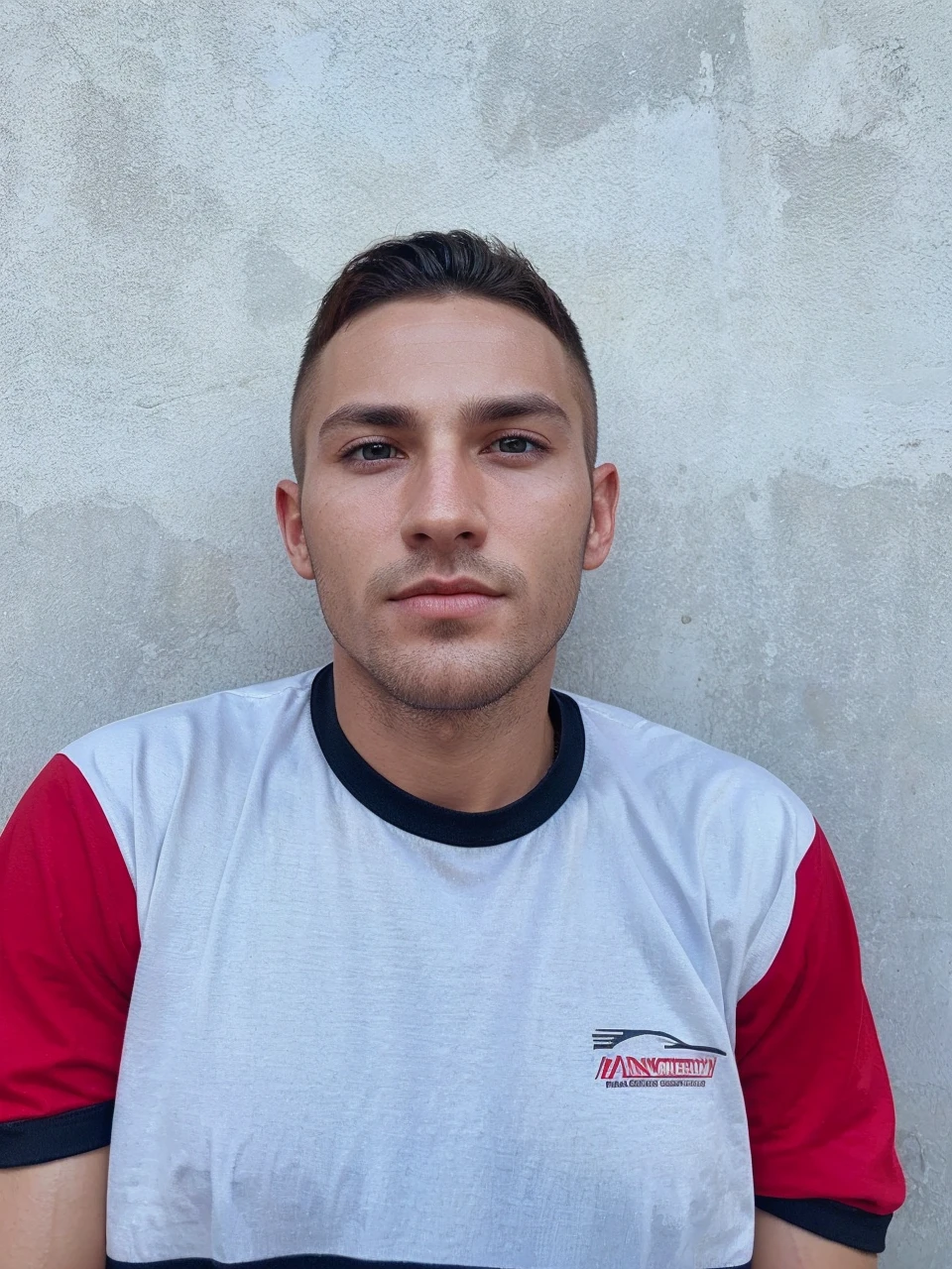 A masculine handsome boy with medium hair, sharp jawline and chad face. The image quality should be 4k. Eye colour should be brown. 