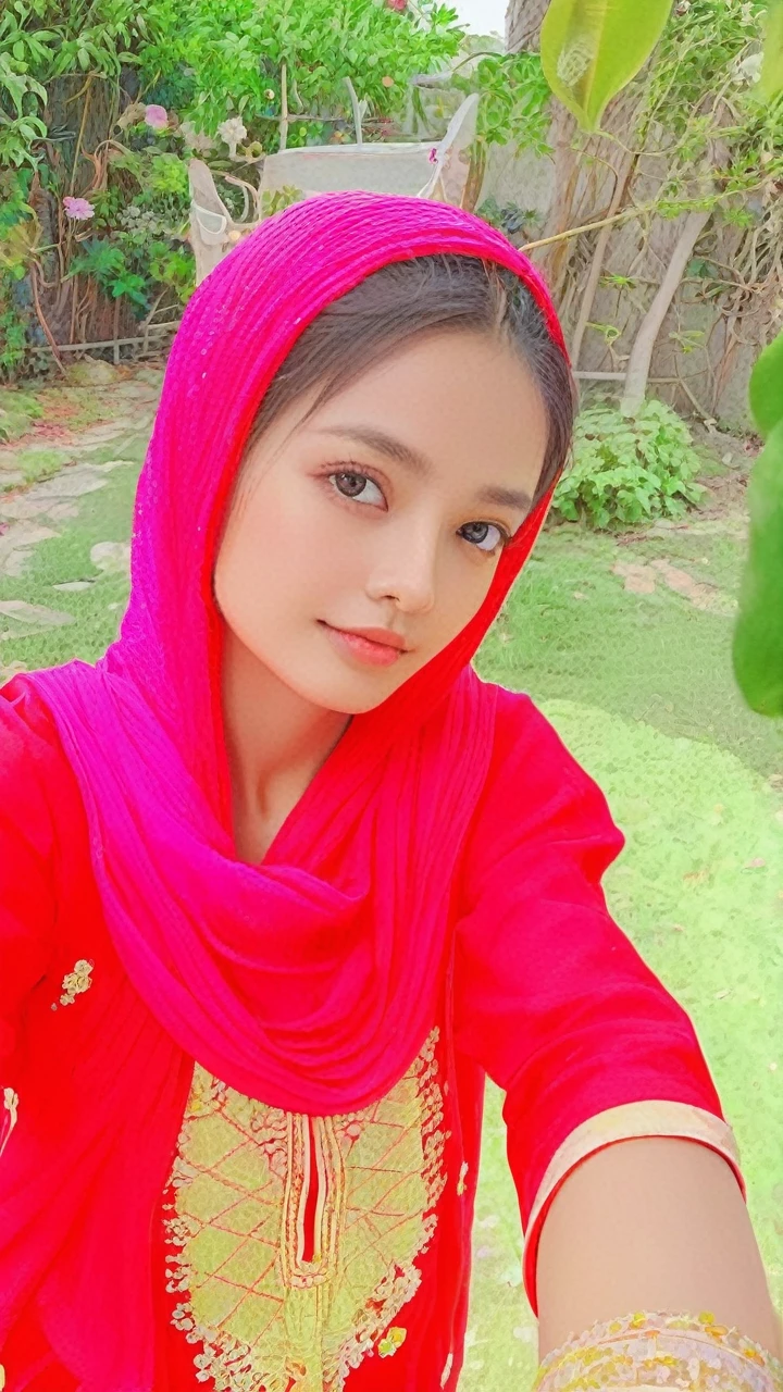 a cute girl in a vibrant garden, 1girl, beautiful detailed eyes, beautiful detailed lips, extremely detailed face and features, long eyelashes, colorful flowers, sunlight, fantasy, children's book illustration, soft lighting, pastel colors, whimsical, dreamy, magical, high detail, 8k, best quality, masterpiece, photorealistic