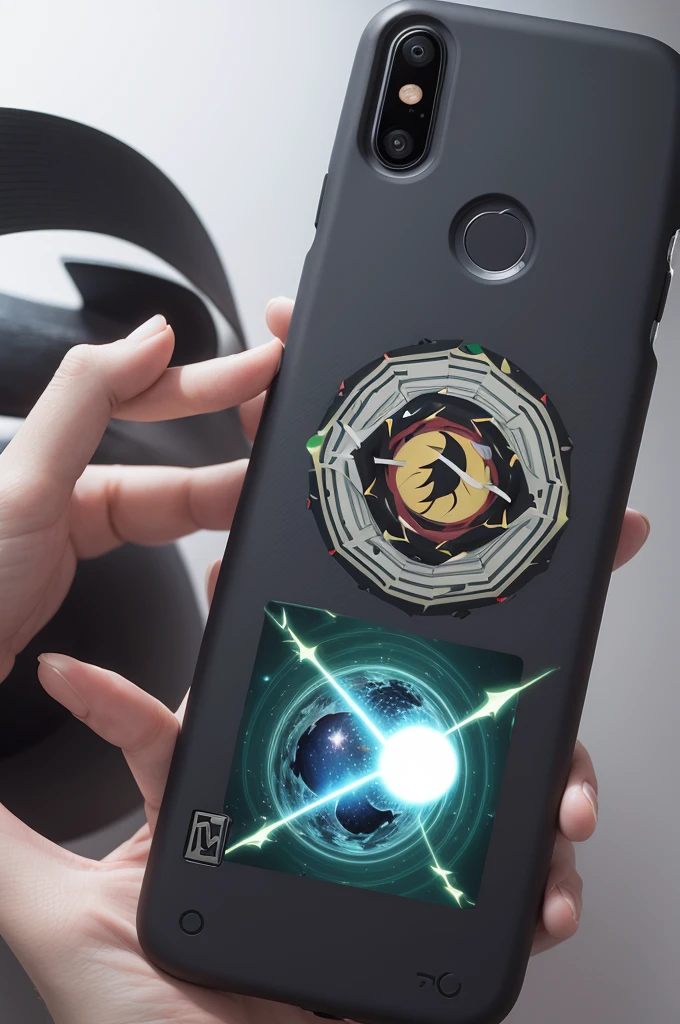 a cell phone case that is anti-gravitational(don't fall to the floor), on the back to change the color and place a photo