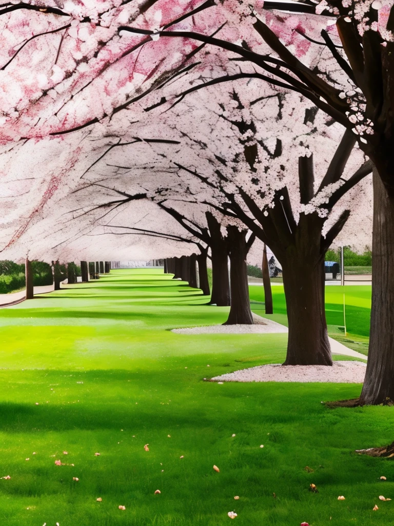 dogwood trees in bloom.