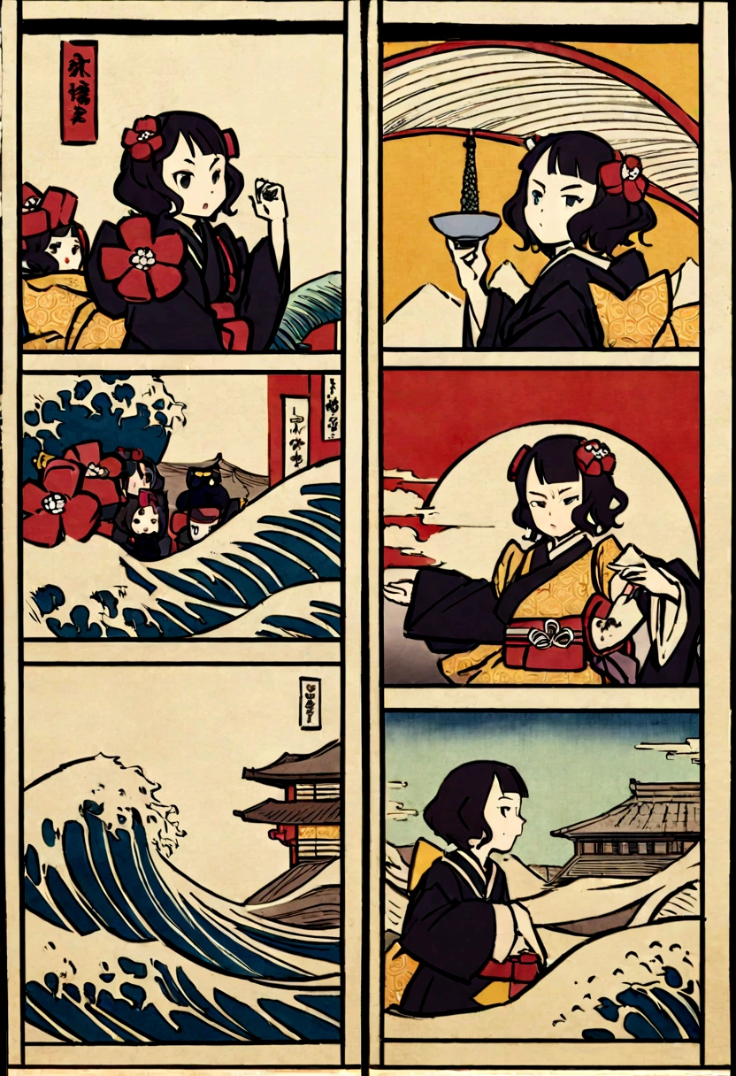 Edo Town、Katsushika Hokusai、Ukiyo-e style、Kohinshitsu、judgement