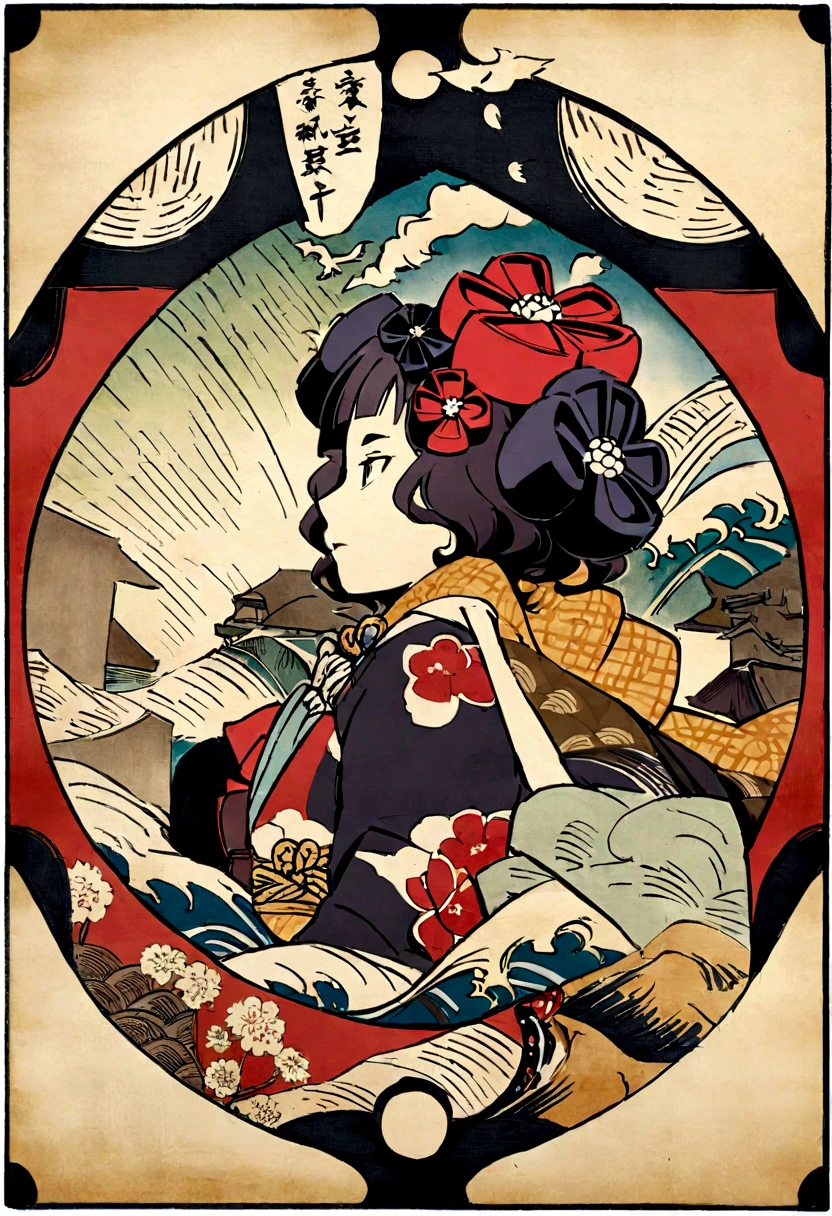 Edo Town、Katsushika Hokusai、Ukiyo-e style、Kohinshitsu、judgement
