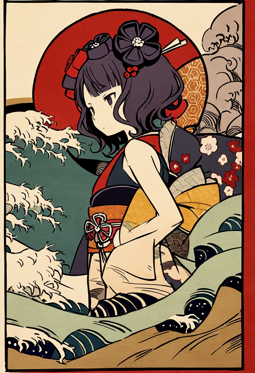 Edo Town、Katsushika Hokusai、Ukiyo-e style、Kohinshitsu、judgement