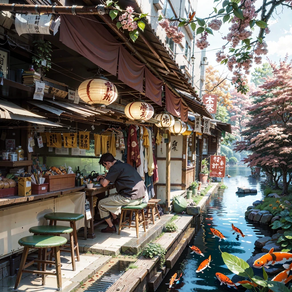 a peaceful stream of water