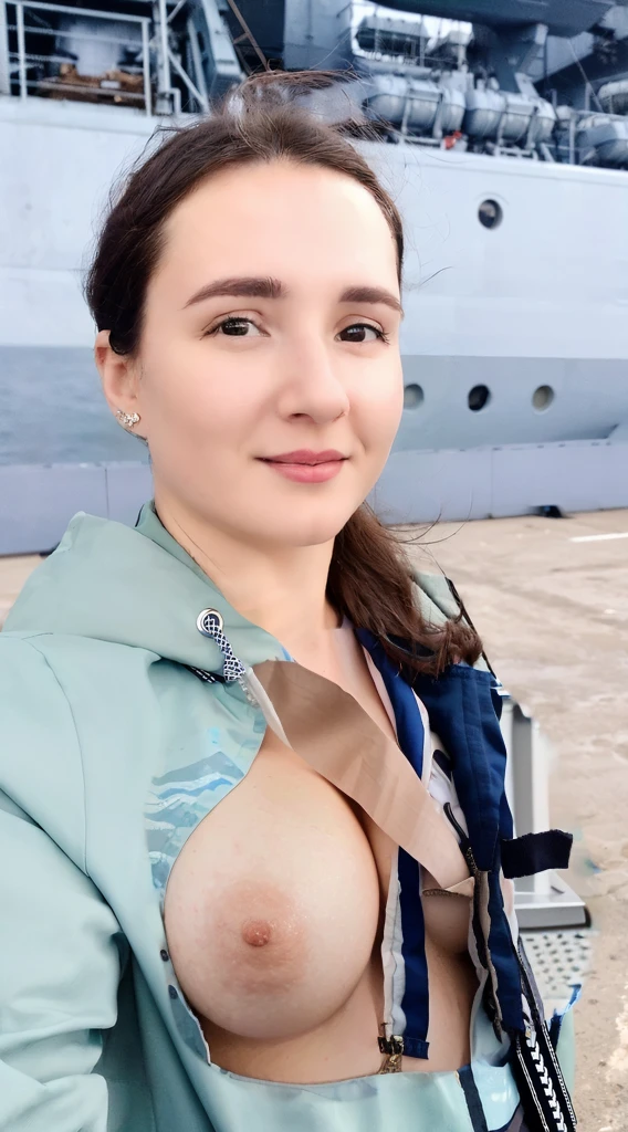naked tits, Girl with warship details, vacation photos, moleksandra shchaslyva, Photo portrait, profile picture, standing on the deck of a ship, Alexandra Valishevskaya, profile photo, anastasia ovchinnikova