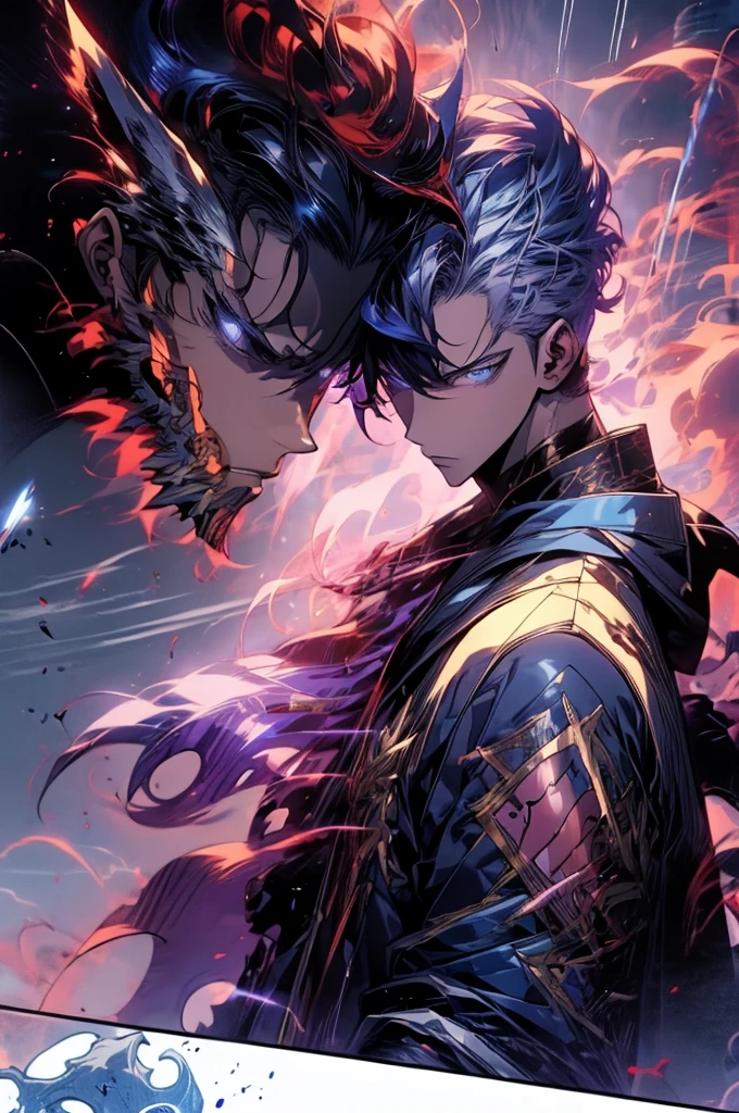 anime - style image of a man with a gun in his hand, badass anime 8 k, tall anime guy with blue eyes, handsome guy in demon slayer art, inspired by Okumura Masanobu, trigger anime artstyle, official anime still, key anime art, male anime character, young anime man, official art, epic anime style, handsome anime pose, Jin woo