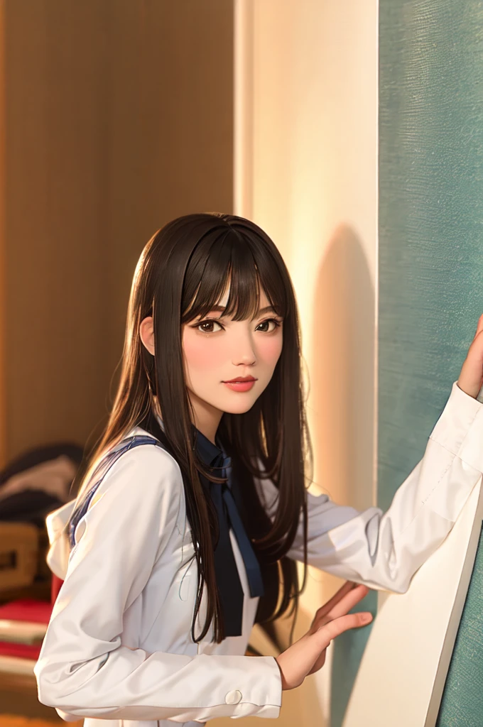 (Assfocus, Through wall, Glory wall pose:1.2), SchoolGirls School uniforms, RedRibbon, PUNIPUNI Radiant PearlSkin with Transparency, no legwear, PriceTags NamePlate . (Character concept art:0.88), Different types of hair colors, (((NOGIZAKA face variations)))  Extremely Detailed very KAWAII face variations, perfect anatomy, Childish CaptivatingGaze Elaborate Pupil with (sparkling highlights:1.2), DoubleEyelids with Detailed[Voluminous LongEyelashes], Small GlossyRedLips with BeautifulDetails, CoquettishTongue, PUNIPUNI RosyCheeks  { (Dynamic Joyful Expressions LifeLike Rendering:1.4) | (:d) }, (large eyes:-1) . (Acutance:0.8) glory_wall (Assfocus)