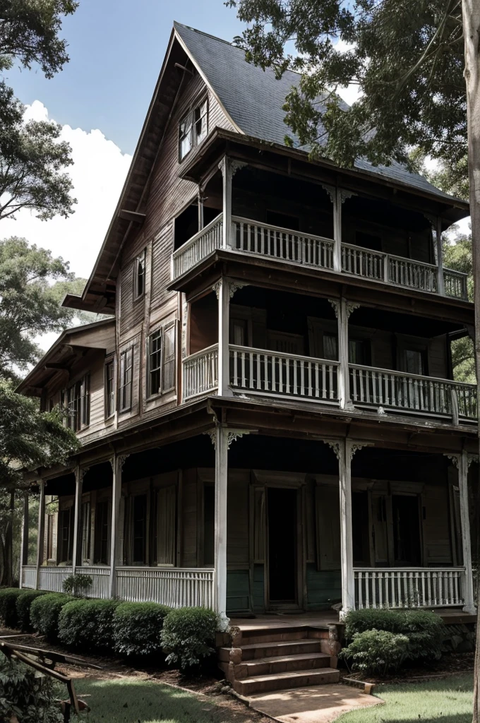 Forest center house.tha house is horror looks.tha house widow inside ghosts seeing camera