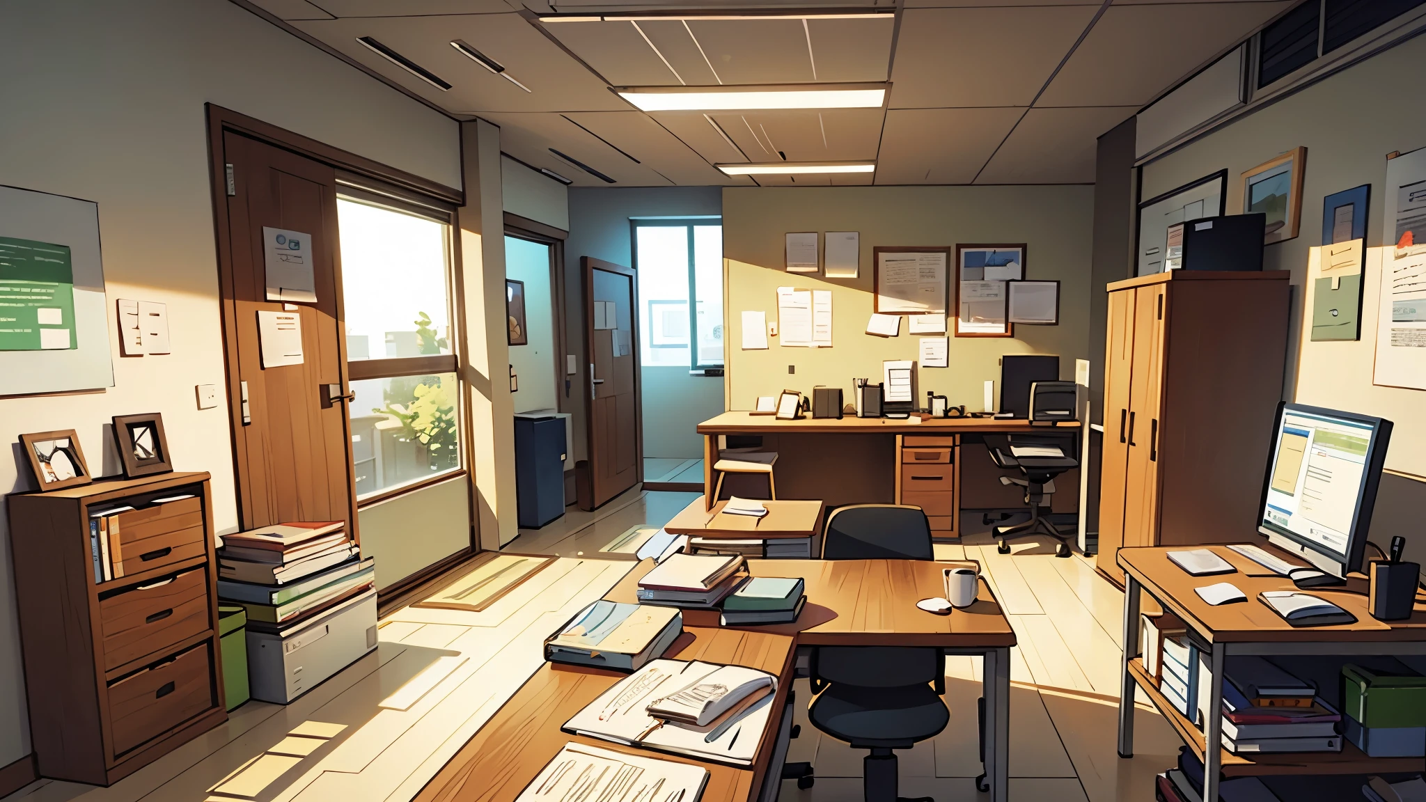 there is an empty office, company