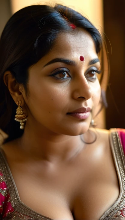 (((Masterpiece))), RAW Photography, (((Very Beautiful) ), (Very Beautiful body), Indian fatty woman , Sexy 35Year Old aunty , (saggy breast )), (cleavage), ((Masterpiece, Best Quality, Ultra Detail, Cinematic Lights, Intricate Detail, High Definition, 8k, Very Detailed)), Detail Background, 8k UHD, DSLR, soft lighting, high quality, film grain, fujifilm XT3, shallow depth of field, natural light, perfect face, ((full body)), 