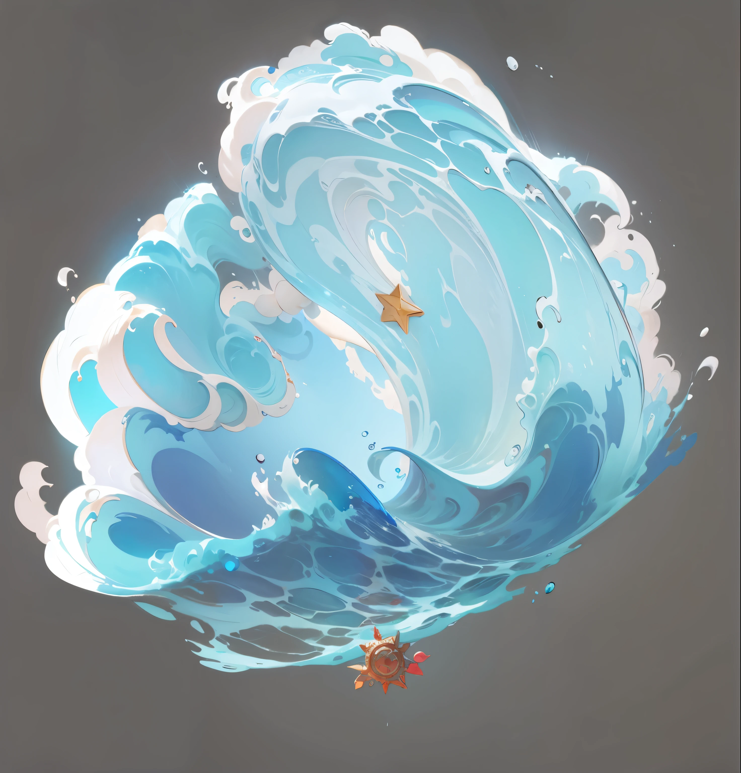 high quality, ,Meticulous portrayal,Clear structure,Clear structure的,Precise construction,,,wave,Special Effects,Water Splash,Water Waves,Realistic portrayal